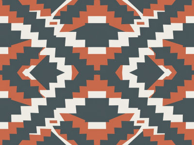 Flat vector illustration of a four-tile bookmatched kaleidoscope unit formed from a diagonal stair photograph